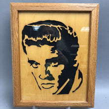 Load image into Gallery viewer, Framed Elvis Presley Laser Carved Wood Art (~12.5x10)
