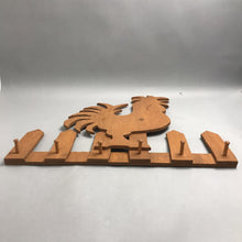 Load image into Gallery viewer, Hand-Crafted Rooster Wall Peg Rack (22x23)
