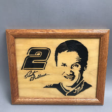 Load image into Gallery viewer, Framed Rusty Wallace #2 Laser Carved Wood Art (10x12.5)
