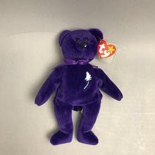 Load image into Gallery viewer, Vintage Ty Beanie Baby Princess Diana Bear 1997 Purple w Tags
