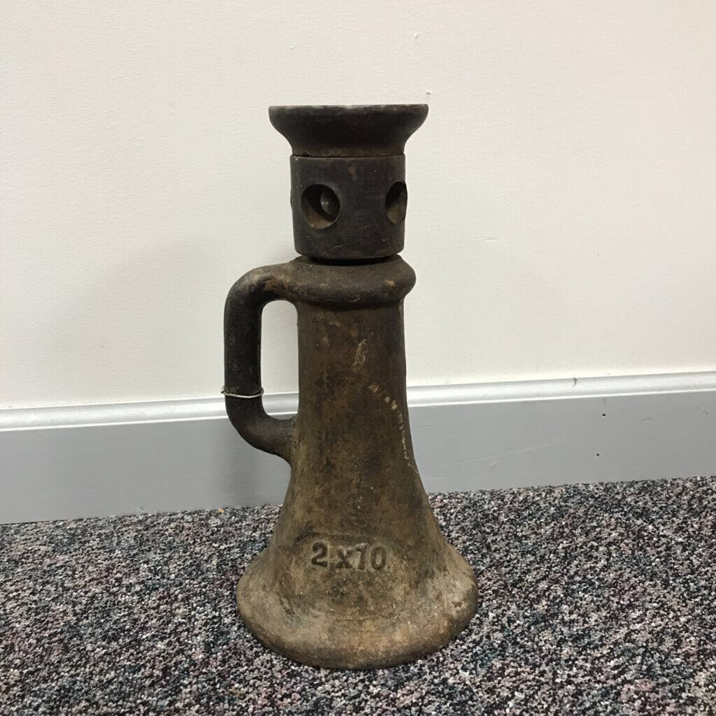 Antique Railroad Screw Jack Cast Iron 2 x 10(14