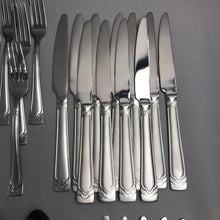 Load image into Gallery viewer, Cambridge Dana Frost 88-pc Stainless Steel Flatware Set

