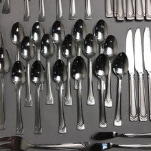 Load image into Gallery viewer, Cambridge Dana Frost 88-pc Stainless Steel Flatware Set
