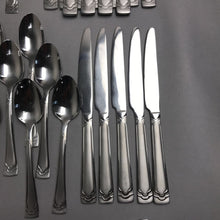 Load image into Gallery viewer, Cambridge Dana Frost 88-pc Stainless Steel Flatware Set
