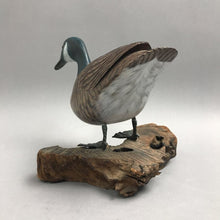 Load image into Gallery viewer, Hai Feng Carved Wooden Decoy - Canadian Goose (7x9x7.5)
