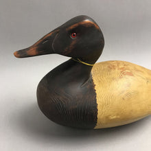 Load image into Gallery viewer, Bill Black Jr. Carved Wood Canvasback Duck Decoy (~7.5x12x5.5)
