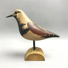 Load image into Gallery viewer, Carved Wood Ruddy Turnstone Bird Decoy by Jim Slack (7.5x8x2.25)
