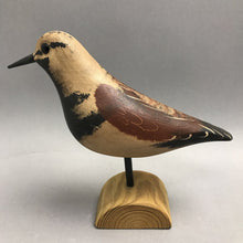 Load image into Gallery viewer, Carved Wood Ruddy Turnstone Bird Decoy by Jim Slack (7.5x8x2.25)
