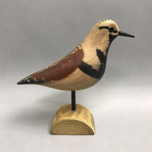 Load image into Gallery viewer, Carved Wood Ruddy Turnstone Bird Decoy by Jim Slack (7.5x8x2.25)
