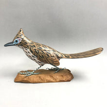 Load image into Gallery viewer, Wooden Road Runner Bird Decoy (~6x10x2.75)
