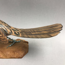 Load image into Gallery viewer, Wooden Road Runner Bird Decoy (~6x10x2.75)
