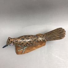 Load image into Gallery viewer, Wooden Road Runner Bird Decoy (~6x10x2.75)
