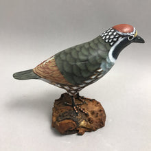 Load image into Gallery viewer, Wooden Quail Bird Decoy (~6x7x3)
