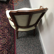 Load image into Gallery viewer, Wooden Arm Chair w/ Green Upholstery (32x25x18)
