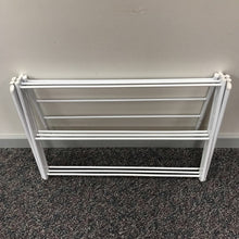 Load image into Gallery viewer, White Metal Clothing Drying Rack (40x29x14))
