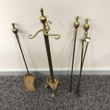 Load image into Gallery viewer, Vintage Brass Fireplace Equipment (35x8x8)
