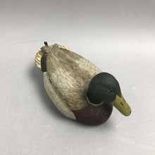 Load image into Gallery viewer, Vintage Wood Hand Crafted Mallard Duck (3x6)
