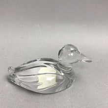 Load image into Gallery viewer, Princess House Glass / Crystal Duck Figurine (2.25x4.5x2)
