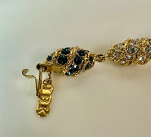 Load image into Gallery viewer, Vintage Signed Camrose Kross Jackie Kennedy Swarovski Crystal Egg Bracelet (8")
