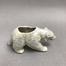 Load image into Gallery viewer, Vintage Porcelain Luster Polar Bear Planter Made in Japan (2x4)
