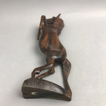 Load image into Gallery viewer, Hand Carved Ironwood Rearing Horse Stallion Statue (12")
