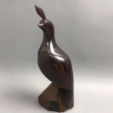 Load image into Gallery viewer, Vintage Hand-Carved Ironwood Quail Bird Figurine (12")
