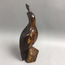 Load image into Gallery viewer, Vintage Hand-Carved Ironwood Quail Bird Figurine (12")

