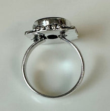 Load image into Gallery viewer, Silver Plated Mahogany Obsidian Ring sz 9.75
