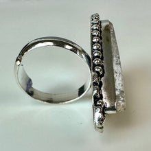 Load image into Gallery viewer, Silver Plated Dendritic Opal Ring (Adjustable)
