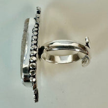 Load image into Gallery viewer, Silver Plated Dendritic Opal Ring (Adjustable)
