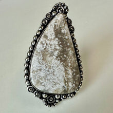 Load image into Gallery viewer, Silver Plated Dendritic Opal Ring (Adjustable)
