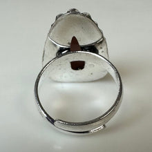 Load image into Gallery viewer, Silver Plated Rose Quartz Ring (Adjustable)
