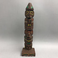 Load image into Gallery viewer, Vintage Creed Raven Totem Pole Alaska Souvenir Hand Painted (13")
