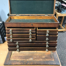 Load image into Gallery viewer, Antique Wood Machinist Tool Box AS IS
