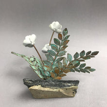 Load image into Gallery viewer, Vintage Bovano of Cheshire Enamel-on-Copper Floral Sculpture (6")
