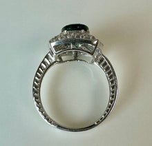 Load image into Gallery viewer, 14K White Gold Emerald White Topaz Ring sz 7 (5.2g)
