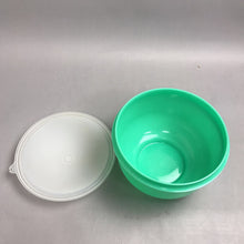 Load image into Gallery viewer, Vintage Tupperware Lettuce Keeper Crisp It Bowl w/Dome/Lid Green #1424
