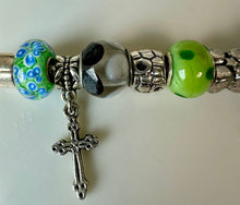 Load image into Gallery viewer, Pandora Moments Sterling Snake Chain Charm Bracelet w/ Pandora &amp; Pandora-Style Slide Charms (8")
