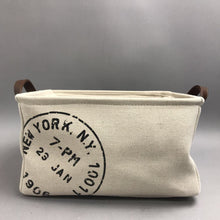 Load image into Gallery viewer, Canvas Basket with Handles (7x13x9)
