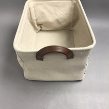 Load image into Gallery viewer, Canvas Basket with Handles (7x13x9)
