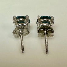 Load image into Gallery viewer, Sterling Blue Topaz Stud Earrings
