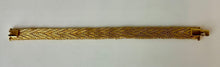 Load image into Gallery viewer, Vintage Gold Plated De Cesare Herringbone Bracelet (7.25")
