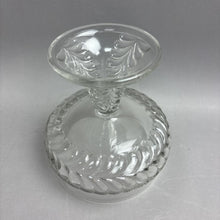 Load image into Gallery viewer, Antique Adams &amp; Co Clear Glass Compte Plume Pattern (8")
