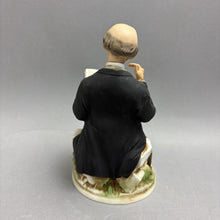 Load image into Gallery viewer, Vintage Old Man Reading 1960s Napcoware Porcellane D'Arte Figurine (8")
