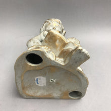 Load image into Gallery viewer, Gold Ceramic Angel Reading Figurine (8")
