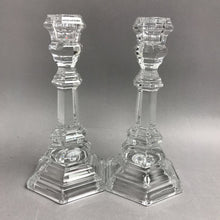Load image into Gallery viewer, Vintage Tiffany &amp; Company Crystal Candlesticks 8" Set Of 2 Candle Holders
