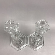 Load image into Gallery viewer, Vintage Tiffany &amp; Company Crystal Candlesticks 8" Set Of 2 Candle Holders
