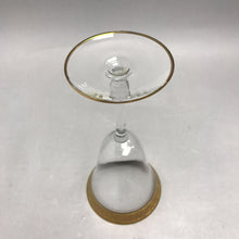 Load image into Gallery viewer, Tiffin Franciscan Minton Wine Water Glass Optic Gold (8") (6 Available)
