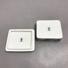 Load image into Gallery viewer, Vintage Royal Crown Derby Blue Aves Trinket Box (4x4.5x1)
