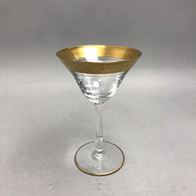 Load image into Gallery viewer, Tiffin Franciscan Minton Wine Glass Optic Gold (6") (5 Available)
